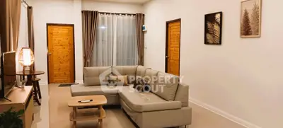 Stylish living room with modern L-shaped sofa and elegant decor