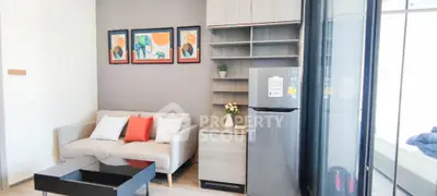 Modern living room with stylish decor and sleek furniture