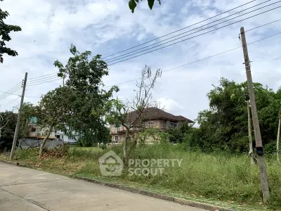 Spacious residential plot with lush greenery and potential for development in a serene neighborhood.