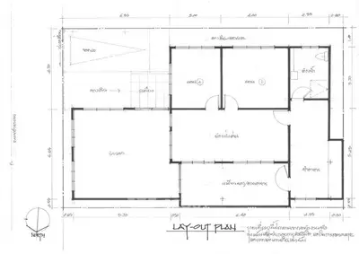 Architectural floor plan layout with detailed room dimensions and design.