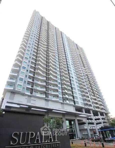 Stunning high-rise building with modern architecture in a prime urban location.