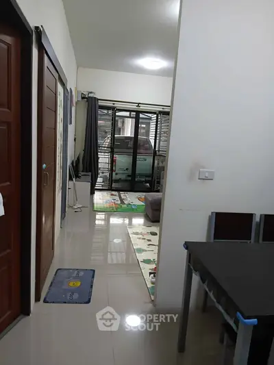 Modern apartment interior with sleek design and spacious layout