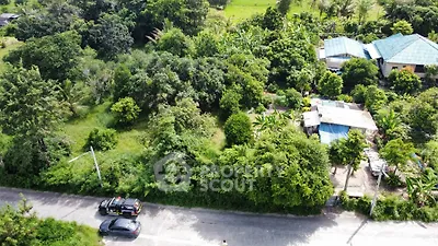 Lush green plot with potential for development in a serene neighborhood, ideal for residential projects.