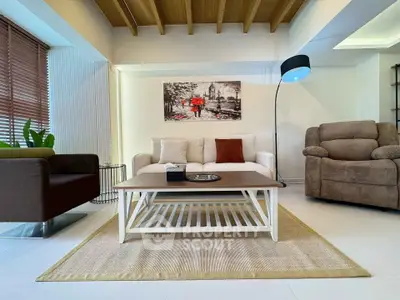 Stylish living room with modern furniture and elegant decor