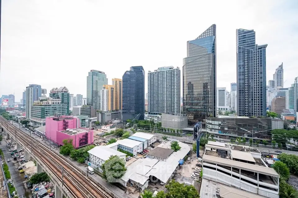 Stunning cityscape view showcasing modern skyscrapers and urban skyline, perfect for real estate investment.
