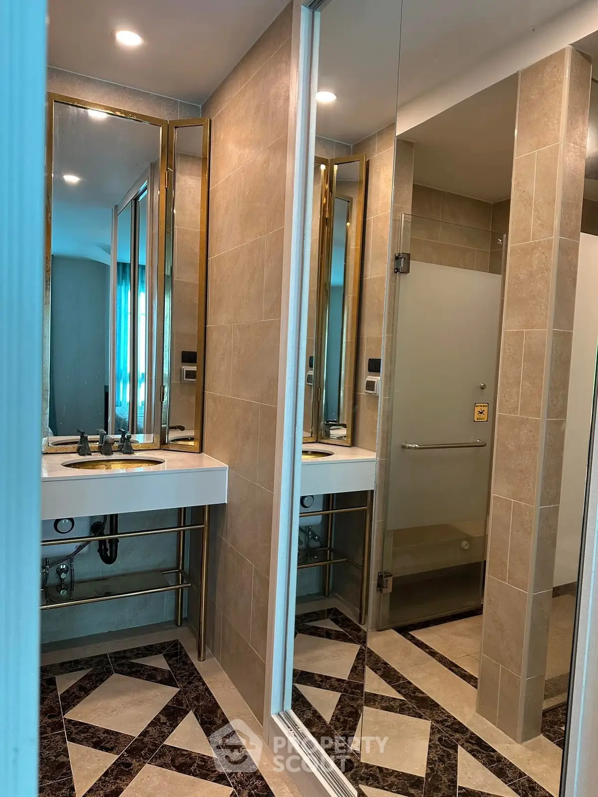 Luxurious bathroom with elegant design and modern fixtures