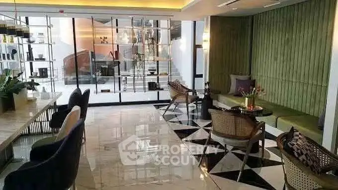 Luxurious modern living room with elegant decor and stylish furniture