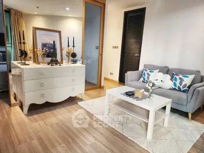 Charming living room with elegant decor and cozy seating area