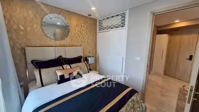 Luxurious bedroom with elegant decor and modern design