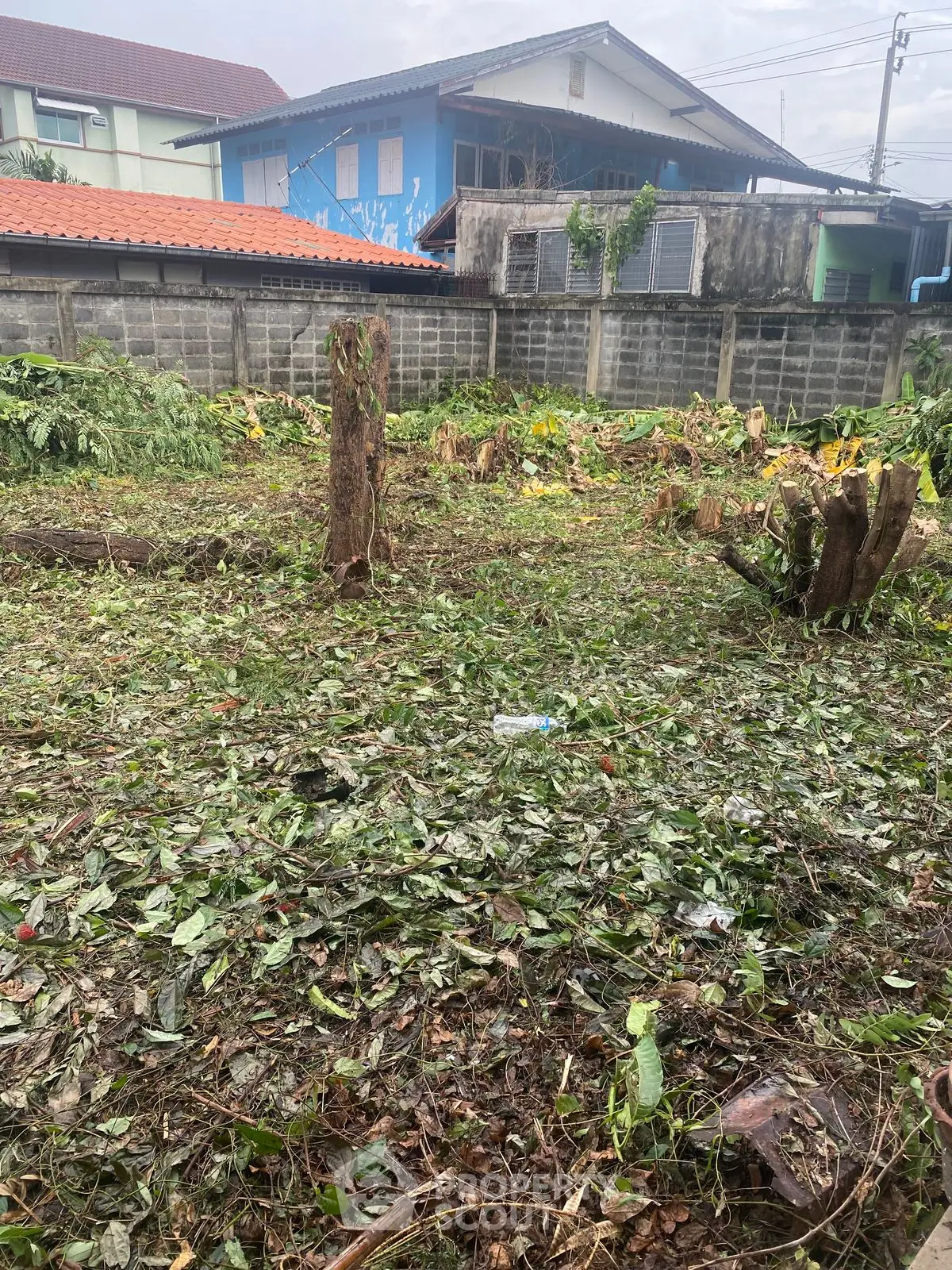 Vacant land plot with potential for development in a residential area.