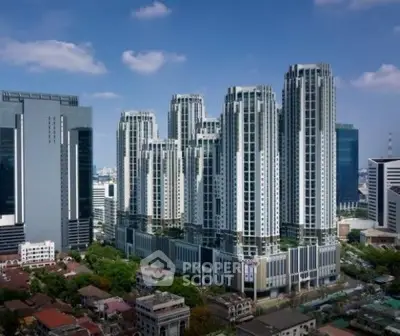 Stunning high-rise residential towers with modern architecture in urban skyline.