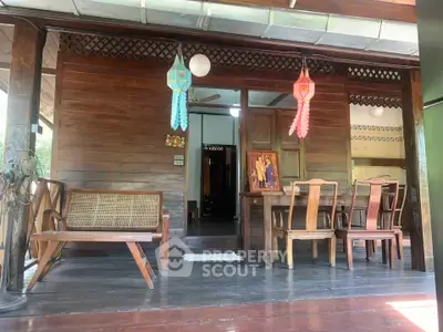 Charming wooden interior with traditional decor and rustic furniture, perfect for a cozy home ambiance.