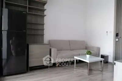 Modern living room with sleek furniture and stylish decor