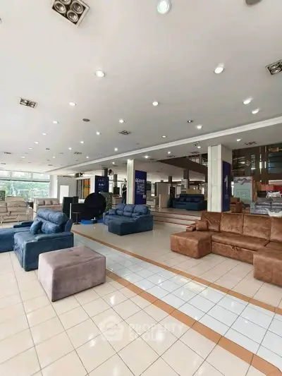 Spacious showroom with modern furniture and bright lighting, ideal for showcasing interior design possibilities.