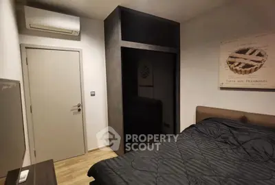 Cozy bedroom with modern decor and sleek wardrobe design