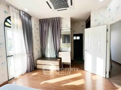 Bright and airy bedroom with elegant decor and natural light