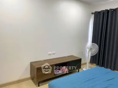 Modern bedroom with minimalist furniture and stylish decor