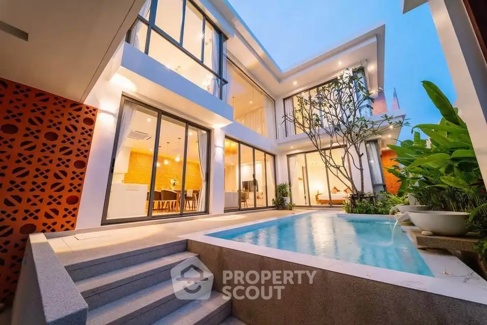 Luxurious modern villa with private pool and stunning architectural design.