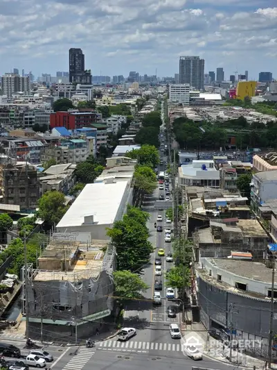 Stunning cityscape view showcasing urban architecture and skyline with vibrant city life.