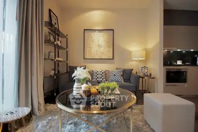 Stylish modern living room with cozy seating and elegant decor