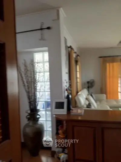 Cozy living room with elegant decor and natural light