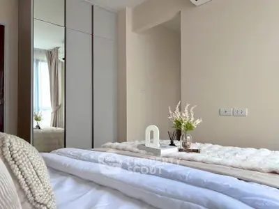 Elegant bedroom with cozy bedding and stylish decor