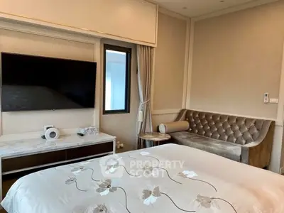 Luxurious bedroom with elegant decor and modern amenities