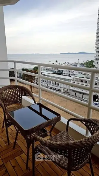 Charming balcony with ocean view, perfect for relaxation and enjoying the sea breeze.
