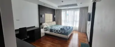 Spacious modern bedroom with elegant design and natural light