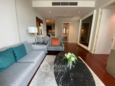 Luxurious living room with modern decor and elegant furniture