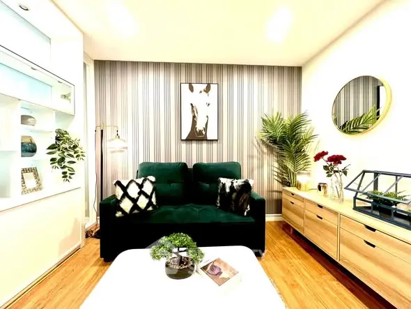 Stylish living room with modern decor and elegant furniture