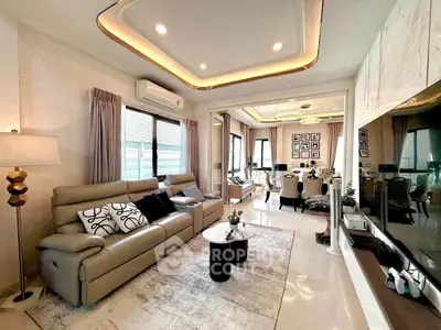 Luxurious modern living room with elegant decor and spacious layout, perfect for stylish urban living.