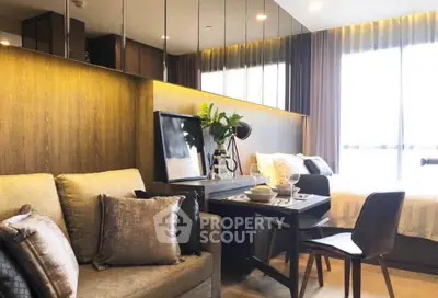 Modern studio apartment with stylish decor and natural light