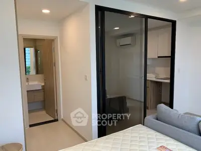 Modern apartment interior with open layout and sleek design