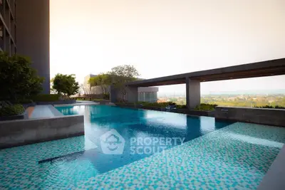 Luxurious rooftop pool with stunning city views and modern design.