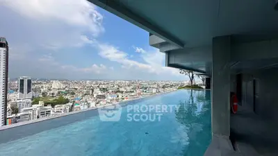 Stunning rooftop infinity pool with panoramic city views, perfect for luxury urban living.