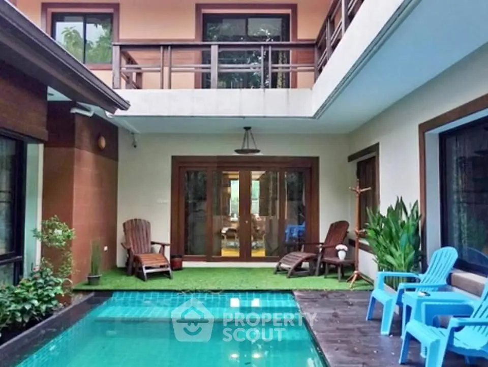 Luxurious villa with private pool and spacious balcony, perfect for relaxation and entertaining.
