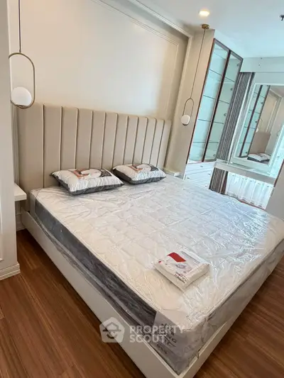 Luxurious bedroom with elegant design and modern furnishings