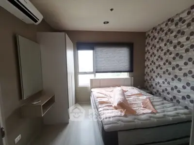 Cozy bedroom with modern decor and natural light