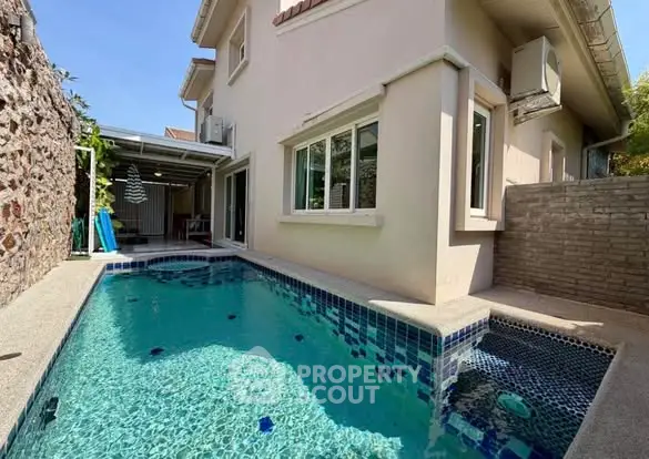 Charming villa with private pool and modern exterior design, perfect for luxury living.