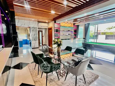 Luxurious modern living room with elegant decor and spacious layout