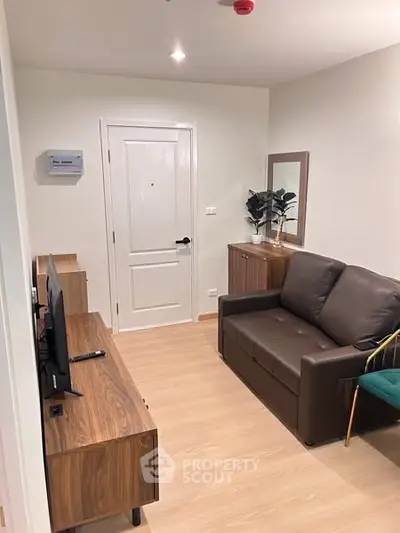 Cozy living room with modern furniture and stylish decor