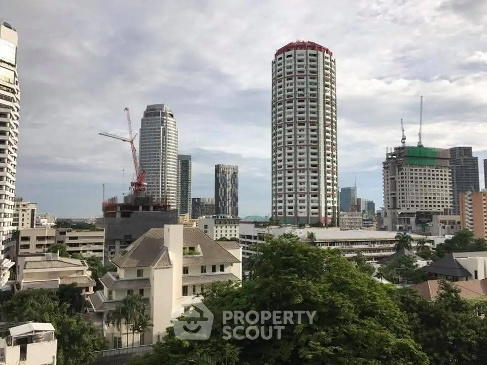 Stunning cityscape view showcasing modern high-rise buildings and lush greenery, perfect for urban living enthusiasts.