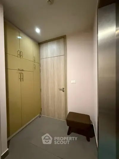 Modern bathroom with sleek design and minimalist decor