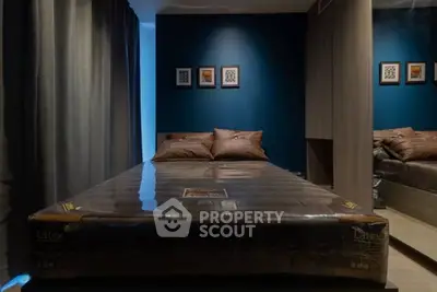 Modern bedroom with latex mattress and stylish decor