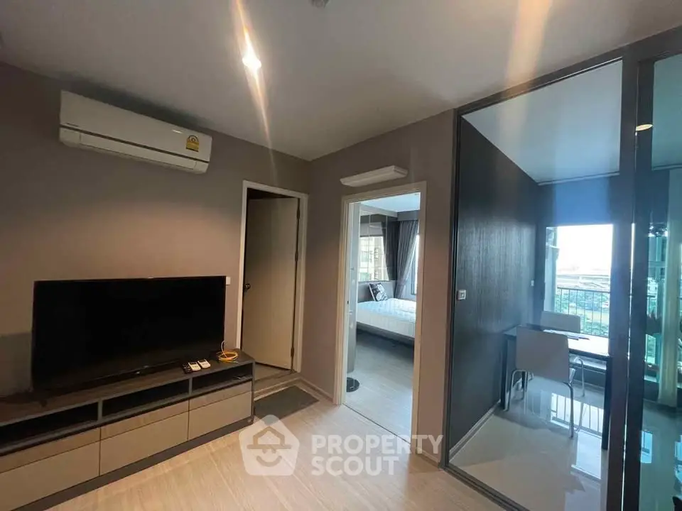 Modern apartment interior with sleek design and natural light