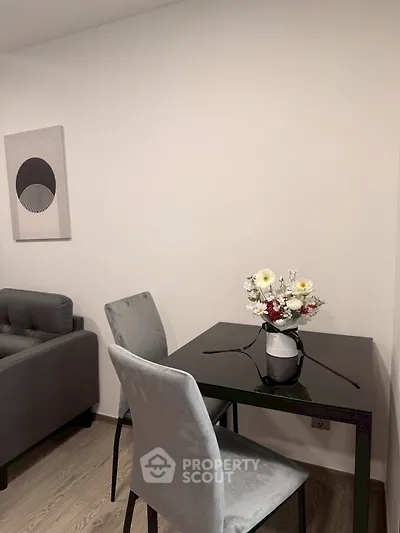 Cozy modern living area with stylish furniture and elegant decor