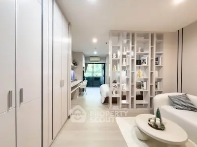 Modern studio apartment with open layout and stylish decor