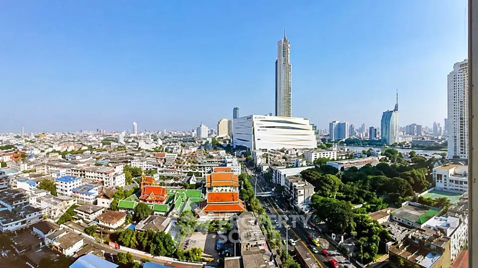 Stunning cityscape view showcasing modern skyscrapers and vibrant urban landscape.