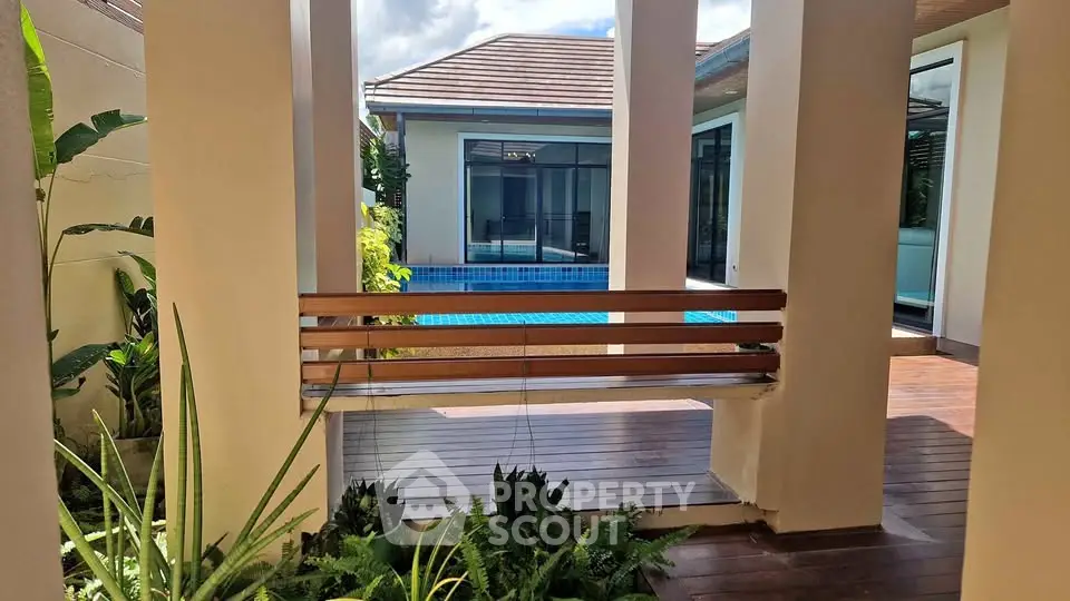 Luxurious villa with private pool and modern architecture, perfect for relaxation and leisure.